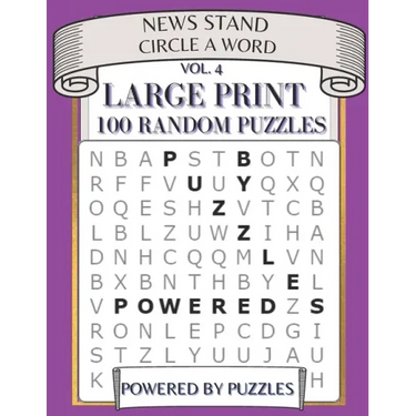 News Stand Circle a Word Vol.4: Large Print 100 Random Puzzles