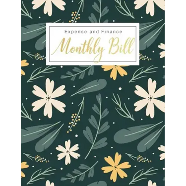Monthly Bill Expense and Finance: Personal Finance Monthly Bill Planning Budgeting Record, Expense Organize your bills and plan for your expenses