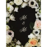 Mr. & Ms. Flowered Wedding Guest Book