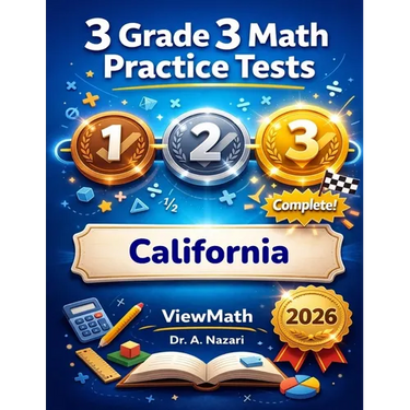 3 California CAASPP Grade 3 Math Practice Tests: Full-Length Test Prep with Detailed Answer Explanations