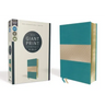 Niv, Giant Print Compact Bible, Leathersoft, Teal, Red Letter Edition, Comfort Print