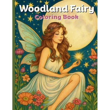 Woodland Fairy: Coloring Book for Adults and Teens