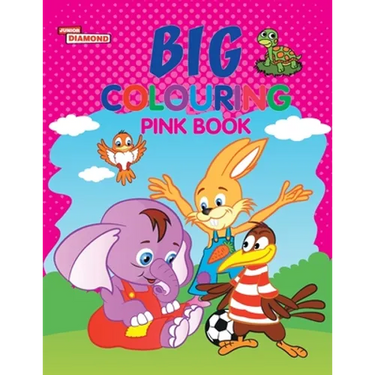 Big Colouring Pink Book for 5 to 9 years Old Kids Fun Activity and Colouring Book for Children