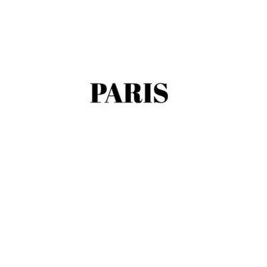 Paris: Hardcover White Decorative Book for Decorating Shelves, Coffee Tables, Home Decor, Stylish World Fashion Cities Design