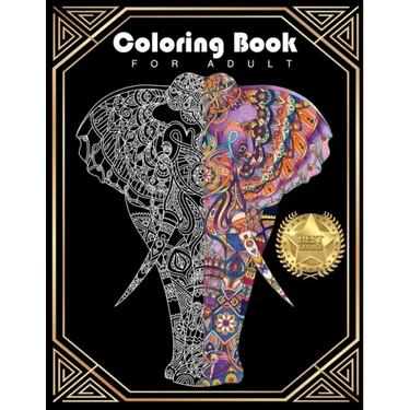 adult coloring book mandala animals: Stress Relieving Designs Animals Mandalas, Flowers,