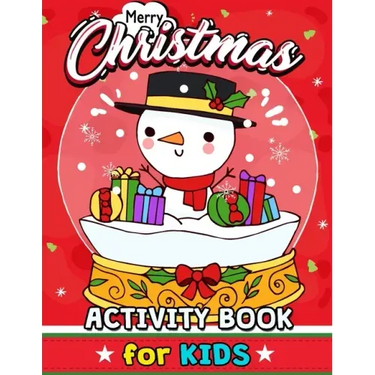 Merry Christmas Activity Books for Kids: High Quality Coloring, Hidden Pictures, Dot To Dot, Connect the dots, Maze, Word Search, Crossword Ages 3-5,