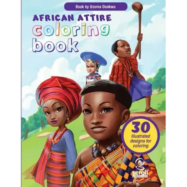 African Attire Coloring Book