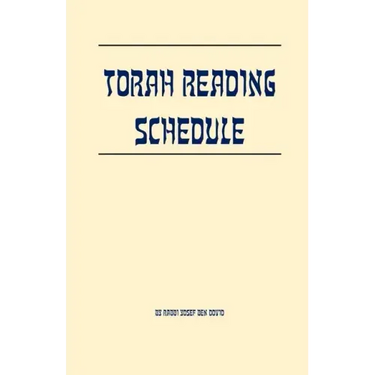 Torah Reading Schedule