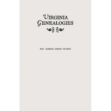 Virginia Genealogies