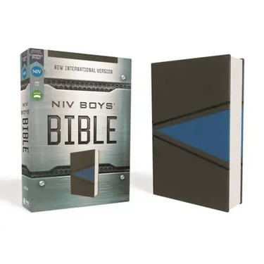 Niv, Boys Bible, Leathersoft, Gray/Blue, Comfort Print
