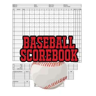Baseball Scorebook: 100 Scoring Sheets For Baseball and Softball Games, Glover's Scorebooks, Large (8.5X 11)