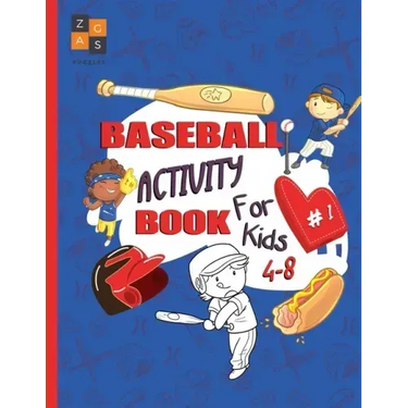 baseball activity book for kids 4-8: baseball gift for kids age 4 and up
