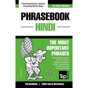 English-Hindi phrasebook and 1500-word dictionary