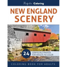 New England Scenery: Grayscale Photo Coloring for Adults