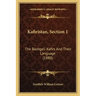 Kafiristan, Section 1: The Bashgeli Kafirs And Their Language (1880)