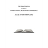 The Proceedings of the 17th International Humanities Conference: All & Everything 2012