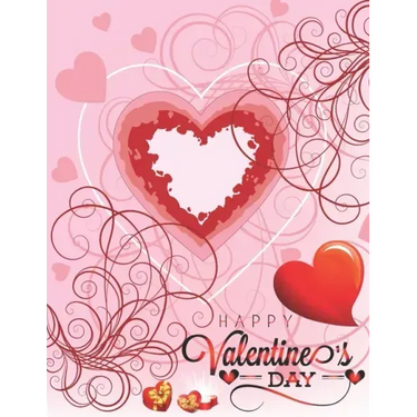 Happy Valentine's Day: Coloring Book For Adult