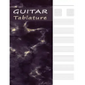 Guitar Tab Manuscript Book: Tablature Paper for Guitar Music & Songs - Purple Marble