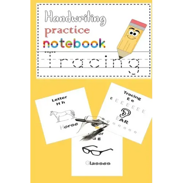 Handwriting practice notebook: Handwriting practice notebook for kids learn names and write letters and Kids coloring activity books