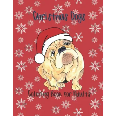 Christmas Dogs Coloring Book for Adults