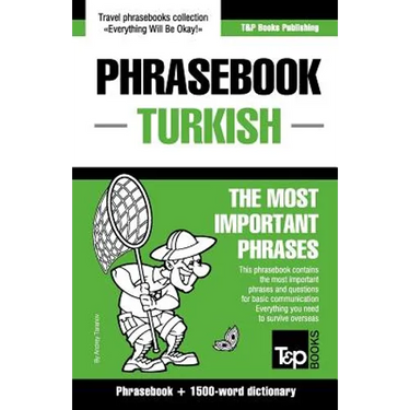 English-Turkish phrasebook and 1500-word dictionary