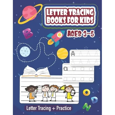 Letter Tracing Books for Kids Ages 3-5: Both Uppercase and Lowercase Letters. (Handwriting Practice)