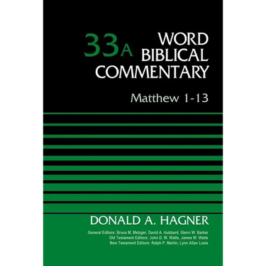 Matthew 1-13, Volume 33a: 33