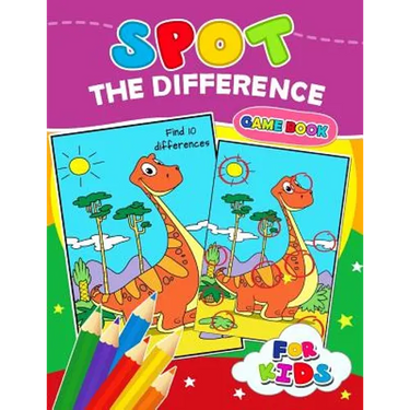 Spot The Difference Game book for kids: Coloring Puzzles Activity Book for Boy, Girls, Kids Ages 2-4,3-5,4-8