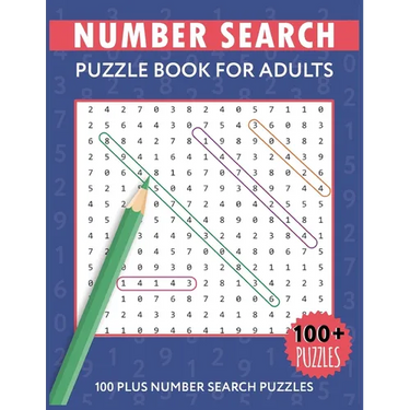 Number Search Puzzles For Adults: Number Find Puzzle Books For Adults