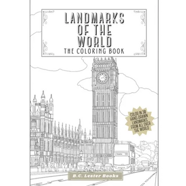 Landmarks Of The World: The Coloring Book: Color In 30 Hand-Drawn Landmarks From All Over The World