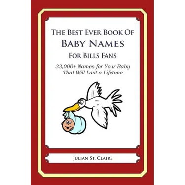 The Best Ever Book of Baby Names for Bills Fans: 33,000+ Names for Your Baby That Will Last a Lifetime