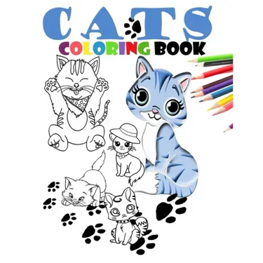 Cats coloring book: Cat coloring book for kids ages 4-8-10-12