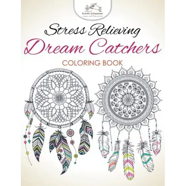 Stress Relieving Dream Catchers Coloring Book