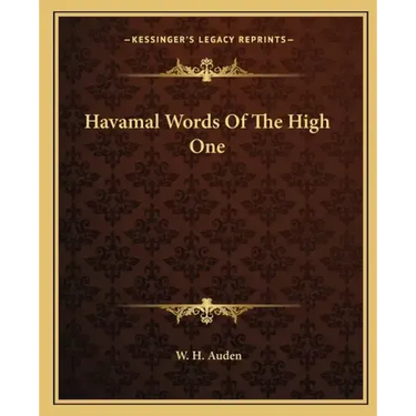 Havamal Words Of The High One