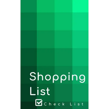 Shopping List: Empty shopping list pages for your daily purchases.