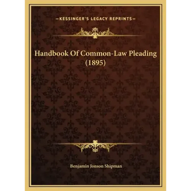 Handbook Of Common-Law Pleading (1895)