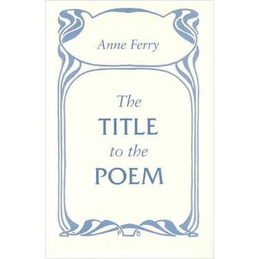 The Title to the Poem