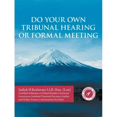 Do Your Own Tribunal Hearing or Formal Meeting