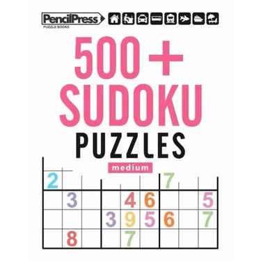 500+ Sudoku Puzzles Medium: Sudoku Puzzle Book Medium (with answers)
