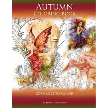 Autumn Coloring Book: 25 Images to Color