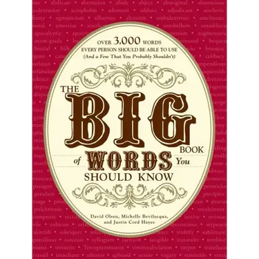 The Big Book of Words You Should Know: Over 3,000 Words Every Person Should Be Able to Use (and a Few That You Probably Shouldn't)