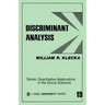 Discriminant Analysis