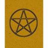 Grimoire: Pentagram Spell Book For Witches Mages Magick Practitioners And Beginners To Write Rituals And Ingredients - Yellow Bl
