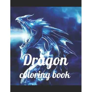 Dragon coloring book: A Coloring Book of 35 Unique Stress Relief dragon Coloring Book Designs Paperback