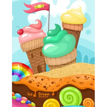 Ice Cream Coloring Book 1
