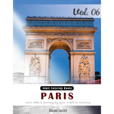 Paris: Romantic Place Grey Scale Photo Adult Coloring Book, Mind Relaxation Stress Relief Coloring Book Vol6.: Series of colo
