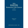 Romanian Folk Dances, Sz.68: Study score