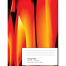 Abstract Flames Composition Notebook: College Ruled 100 Sheets/200 Pages 7.44x9.69