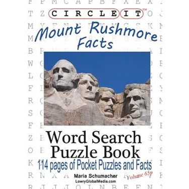 Circle It, Mount Rushmore Facts, Pocket Size, Word Search, Puzzle Book