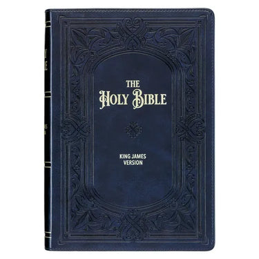 KJV Bible Giant Print Full-Size (Faux Leather, Midnight Blue)